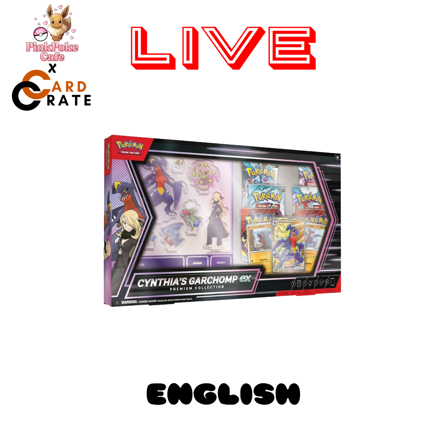 Cynthia's Garchomp ex Premium Collection Box (LIVE)