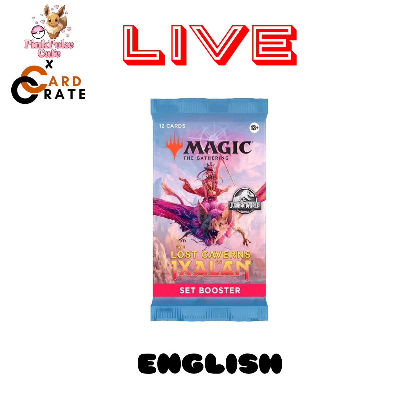 MTG: The Lost Caverns of Ixalan - Set Booster Packs (Jurassic World Set - LIVE)